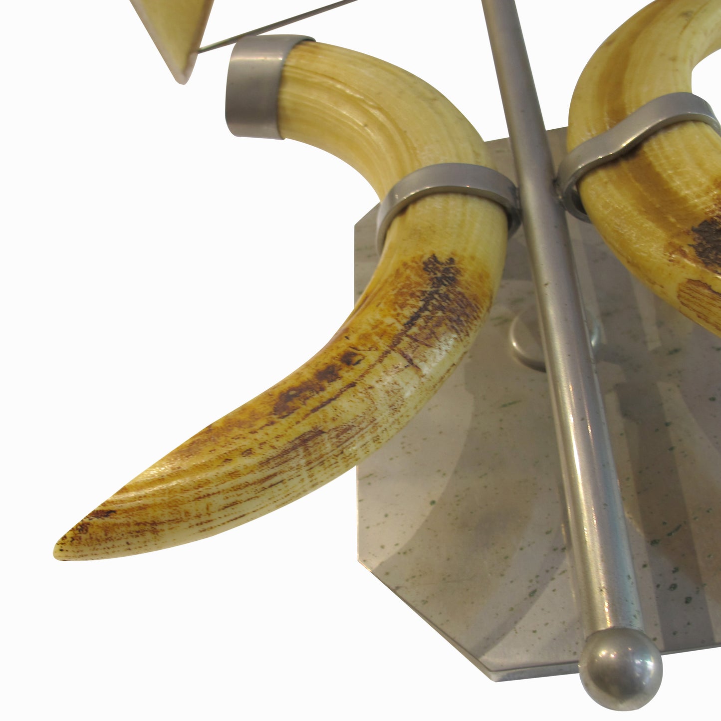 1970s English Pair of Tusks Wall Light In the Style of Anthony Redmile