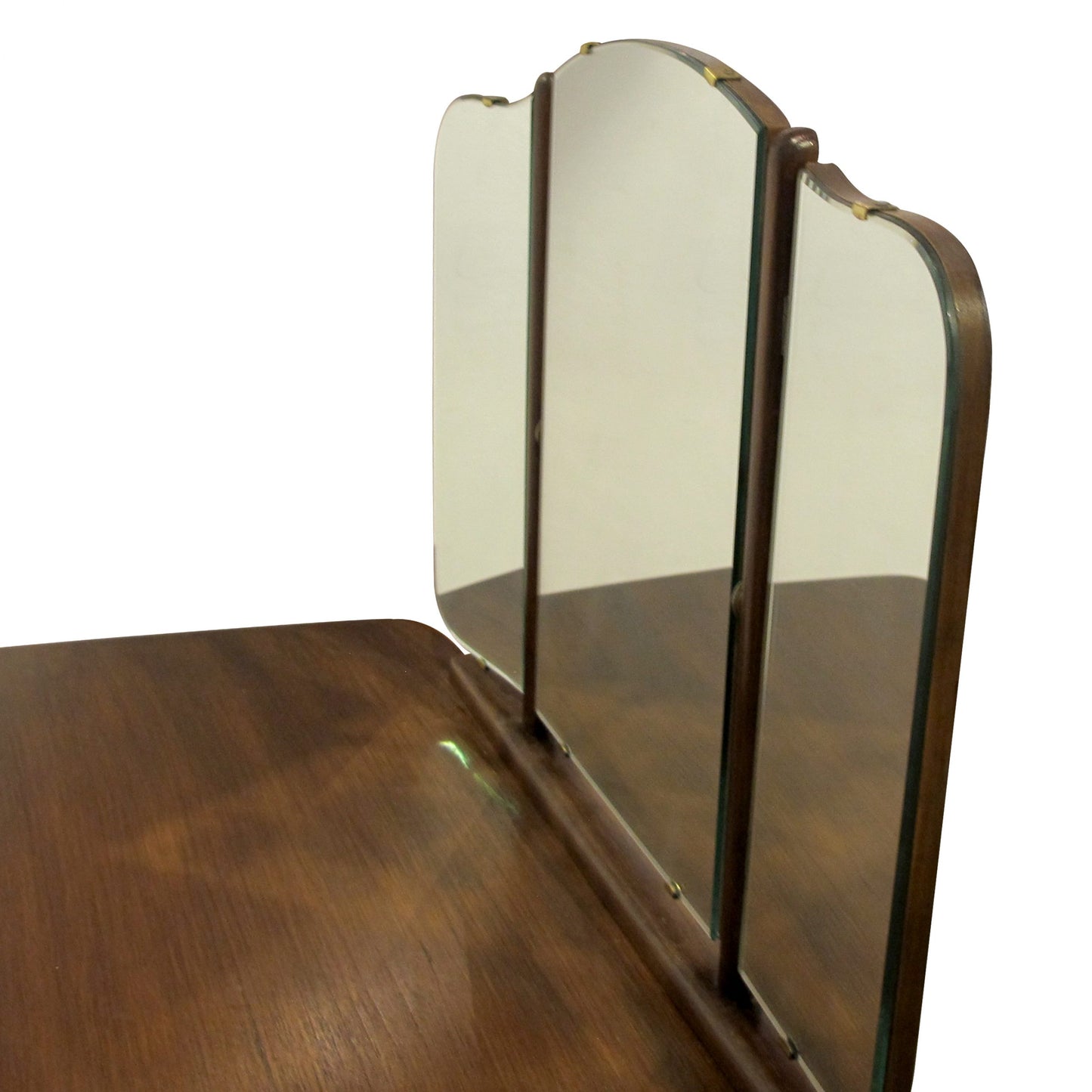 1940s Scandinavian Vanity Dressing Table With Its Triptych Mirror