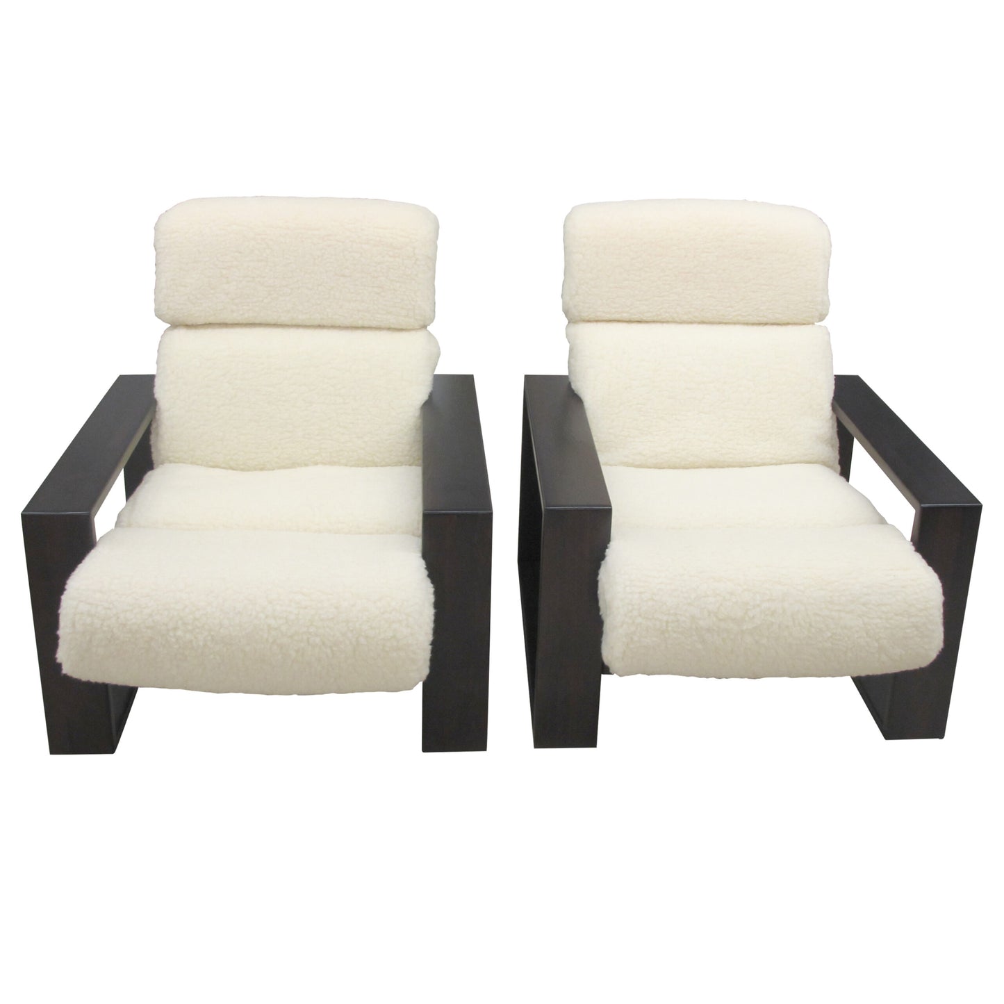 Pair of Structural Armchairs Newly Upholstered, 1970s Finnish