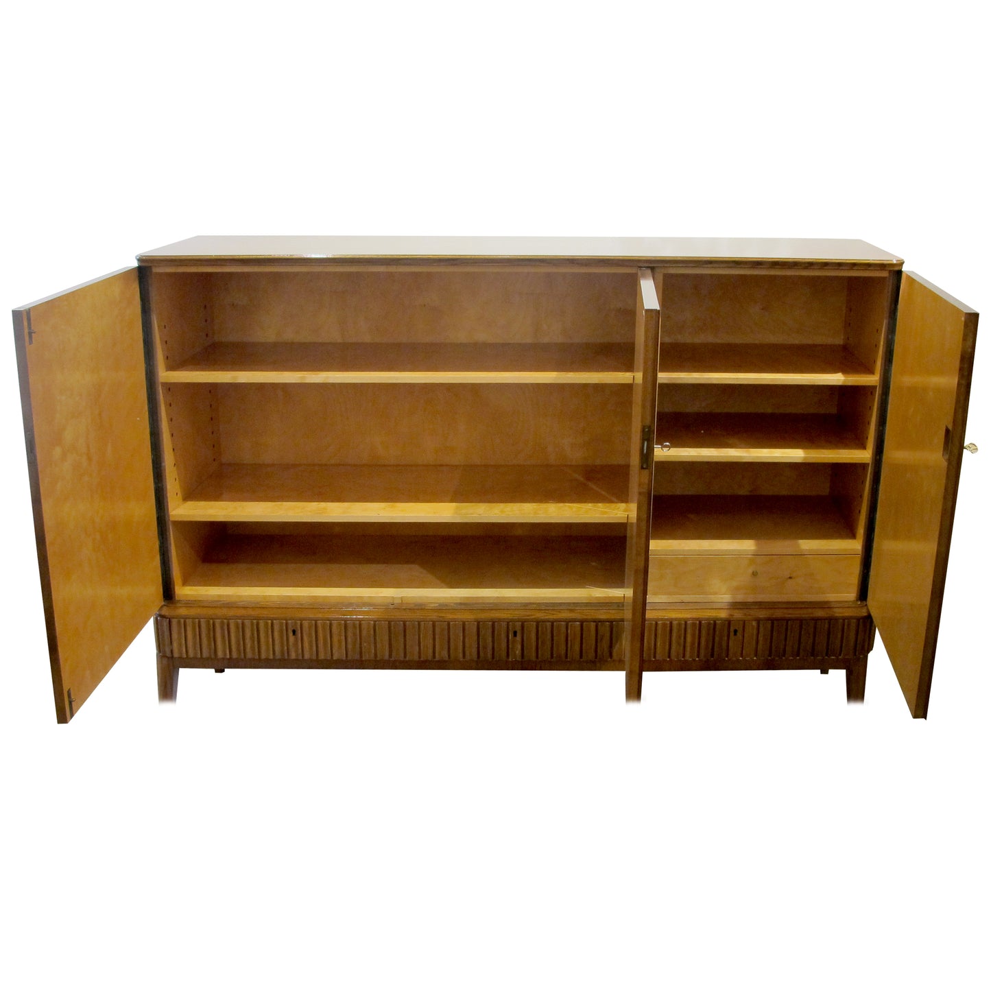 1940s Tall Swedish Sideboard/Cabinet by Blomstermåla Möbelfabrik