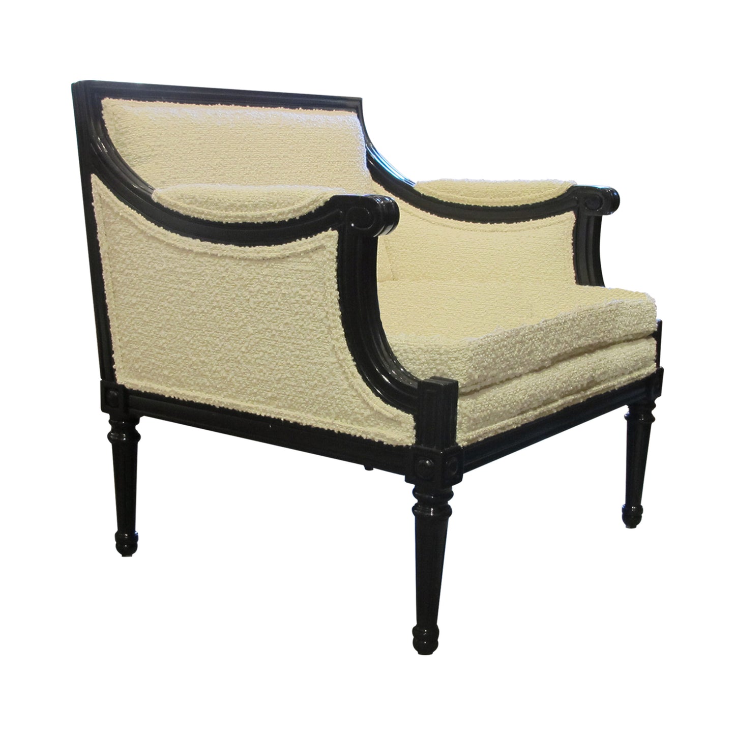 1960s, Pair of Swedish Gustavian Style Armchairs Newly Upholstered