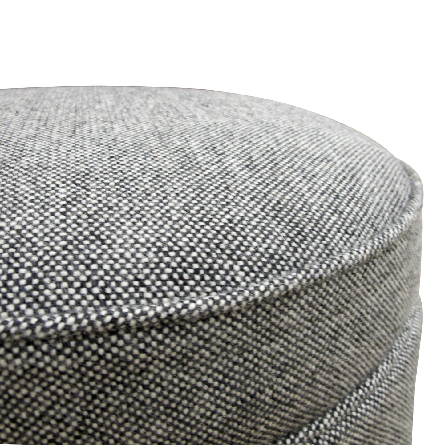 1940s French Art Deco Foot Stool, Newly Upholstered