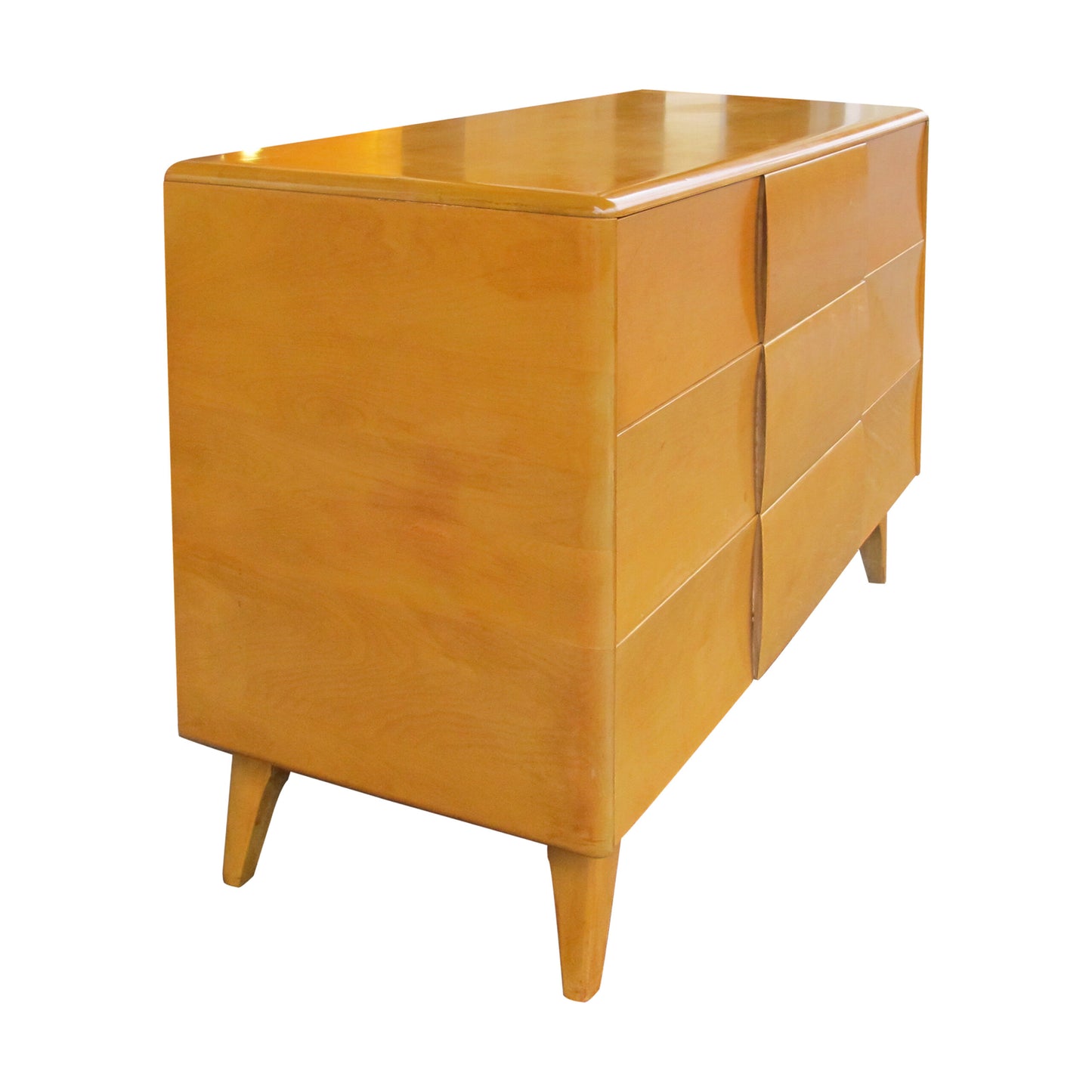 Pair of Vintage Heywood Wakefield "Kohinoor" Blonde Maple Chests of Drawers, American 1960s