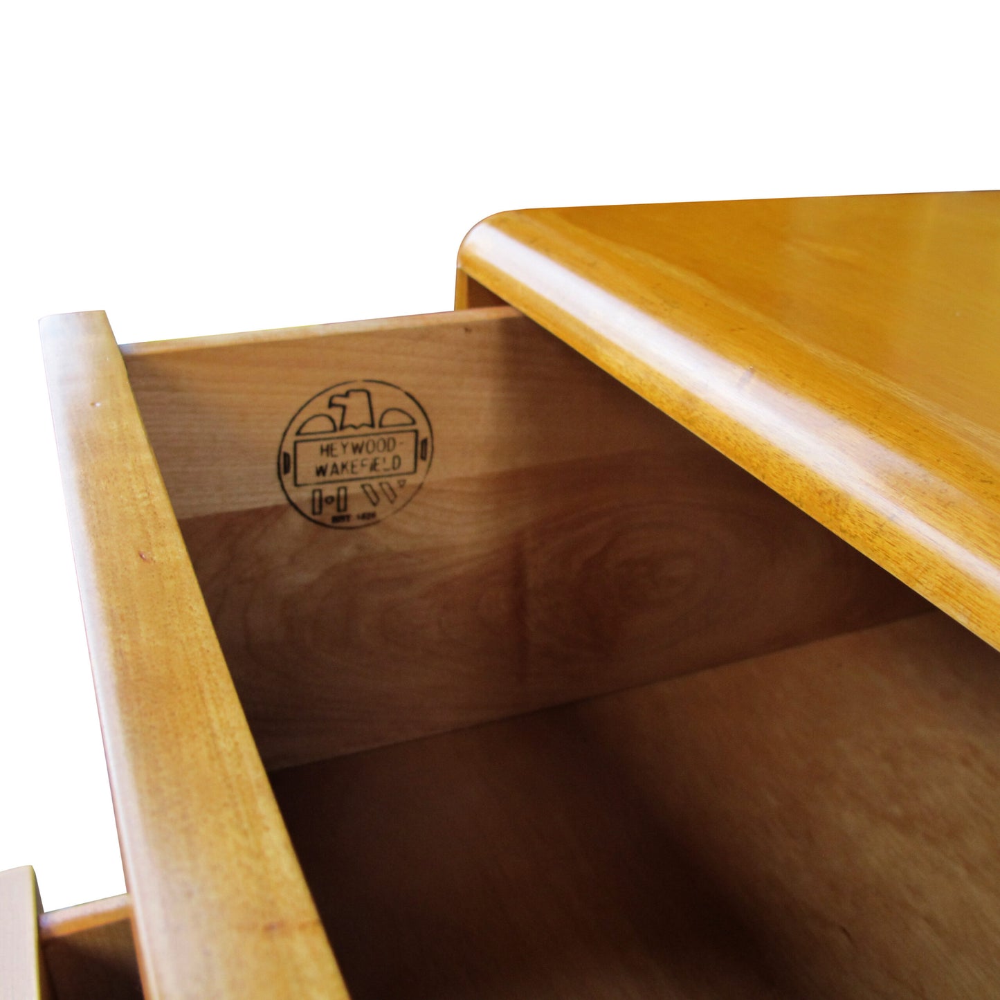 Pair of Vintage Heywood Wakefield "Kohinoor" Blonde Maple Chests of Drawers, American 1960s