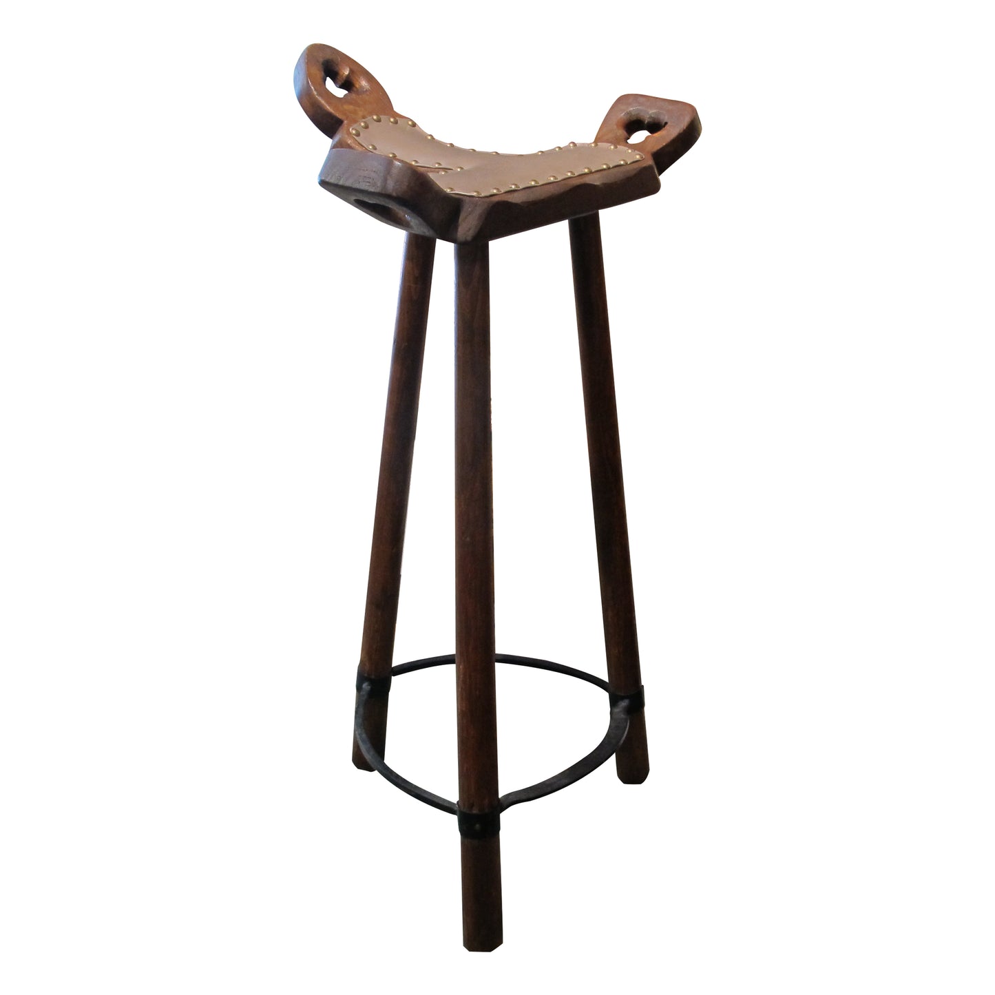 Set of 6 Sculptural Barstools by Sergio Rodrigues in Brazilian Hardwood