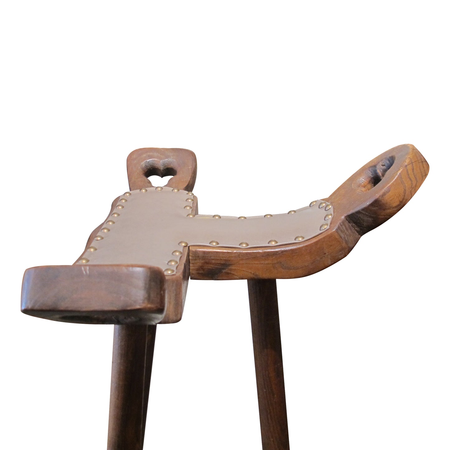 Set of 6 Sculptural Barstools by Sergio Rodrigues in Brazilian Hardwood