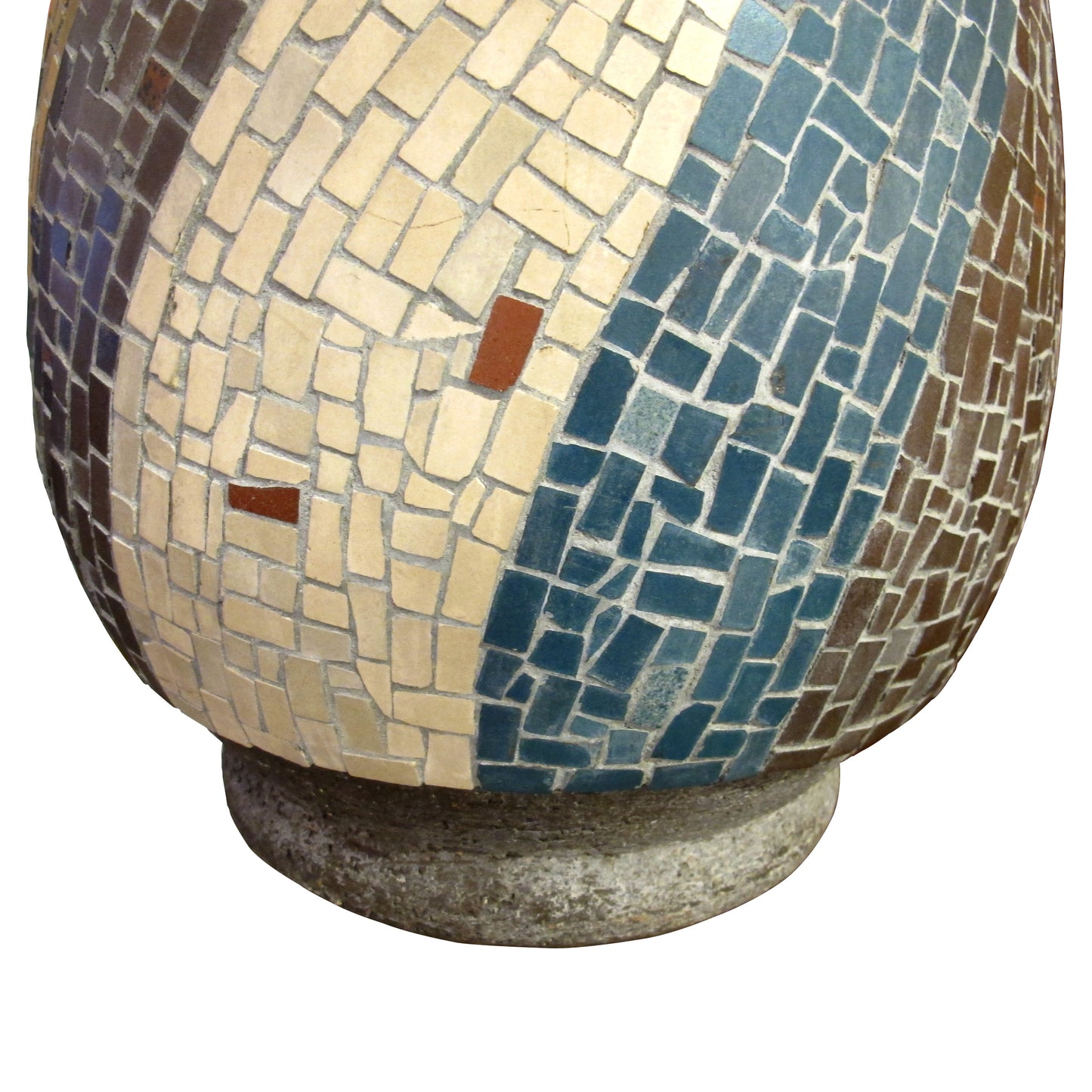 Large French Ceramic Mosaic Vase, Circa 1950s – Mid-Century Modern