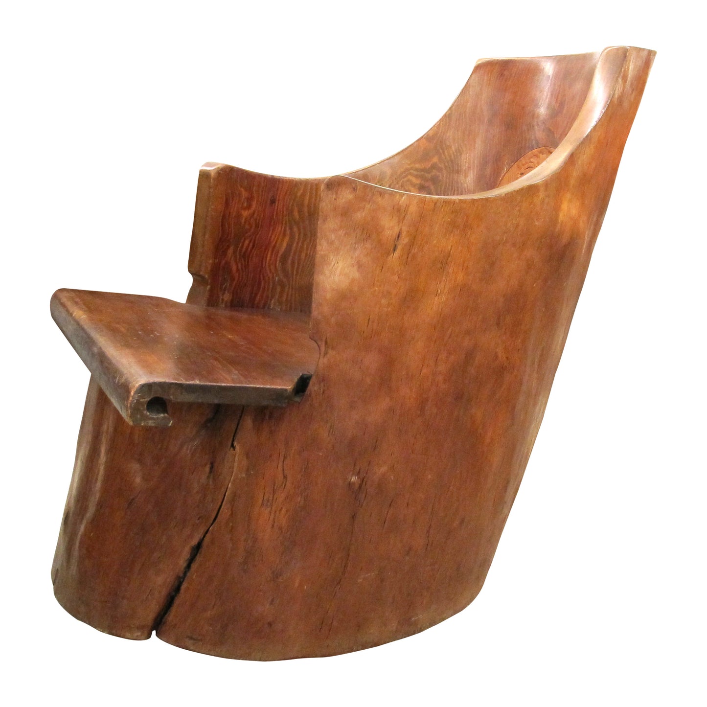 Historic Scandinavian Pine Log Chair – Dated 1934, Sweden