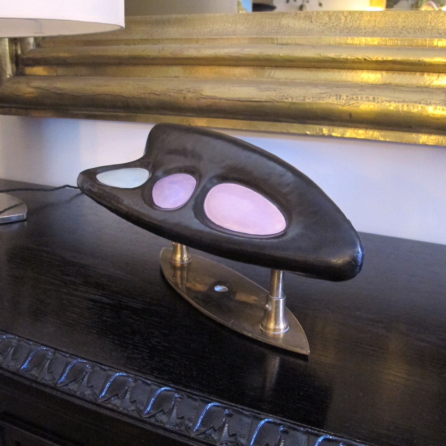 Mid-Century Italian Oversized Ceramic Door Handle, 1950s
