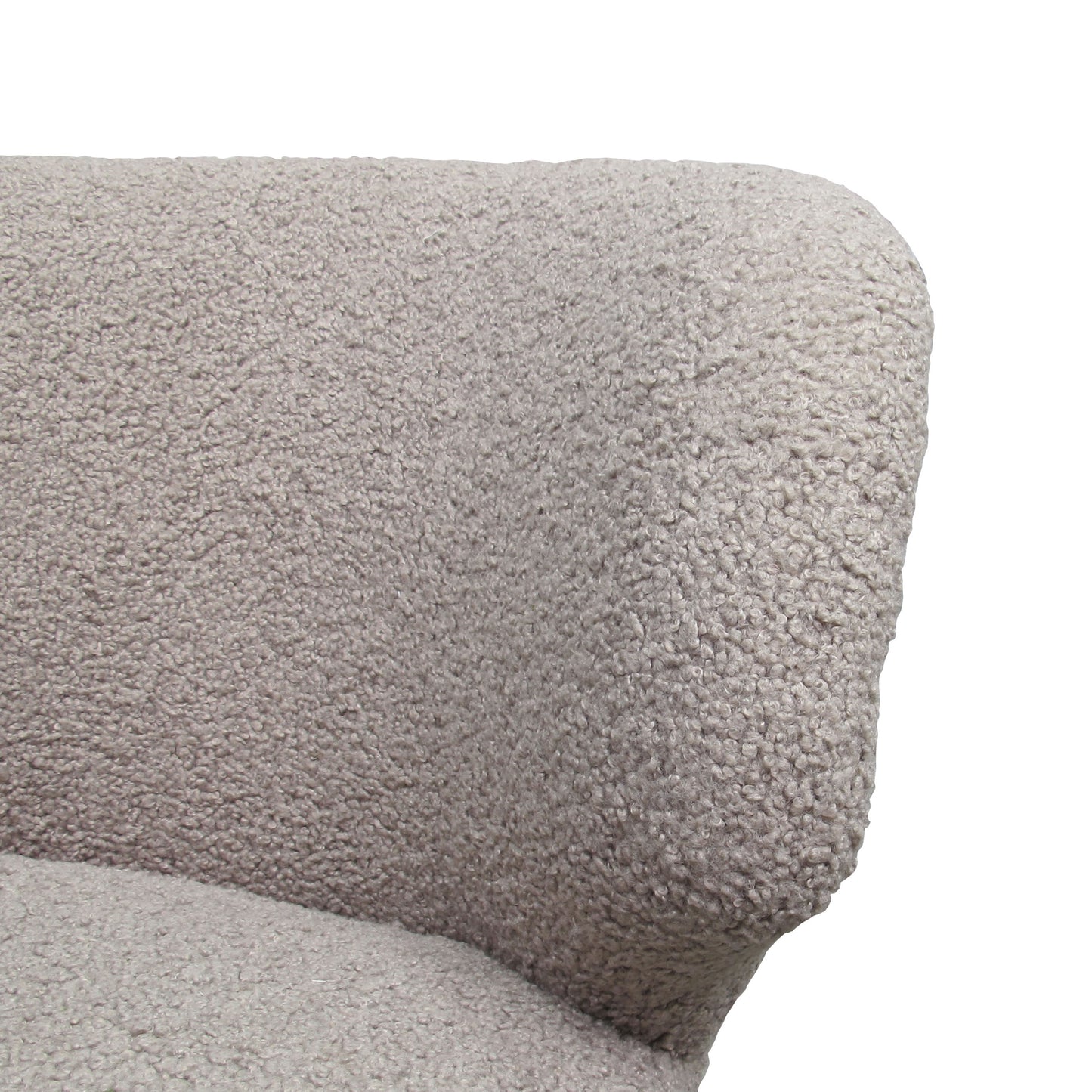 Pair of Finnish 1940s Armchairs Reupholstered in Plush Bouclé Fabric