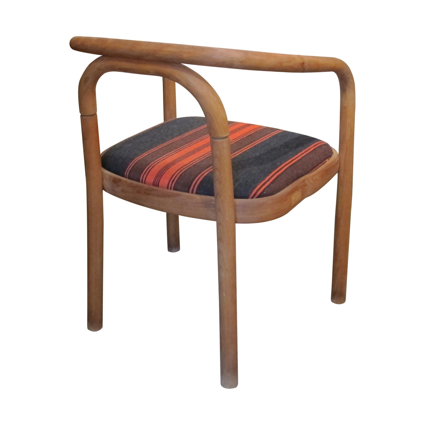 Vintage 1960s Occasional Chairs with Bentwood Frames and Striped Seats