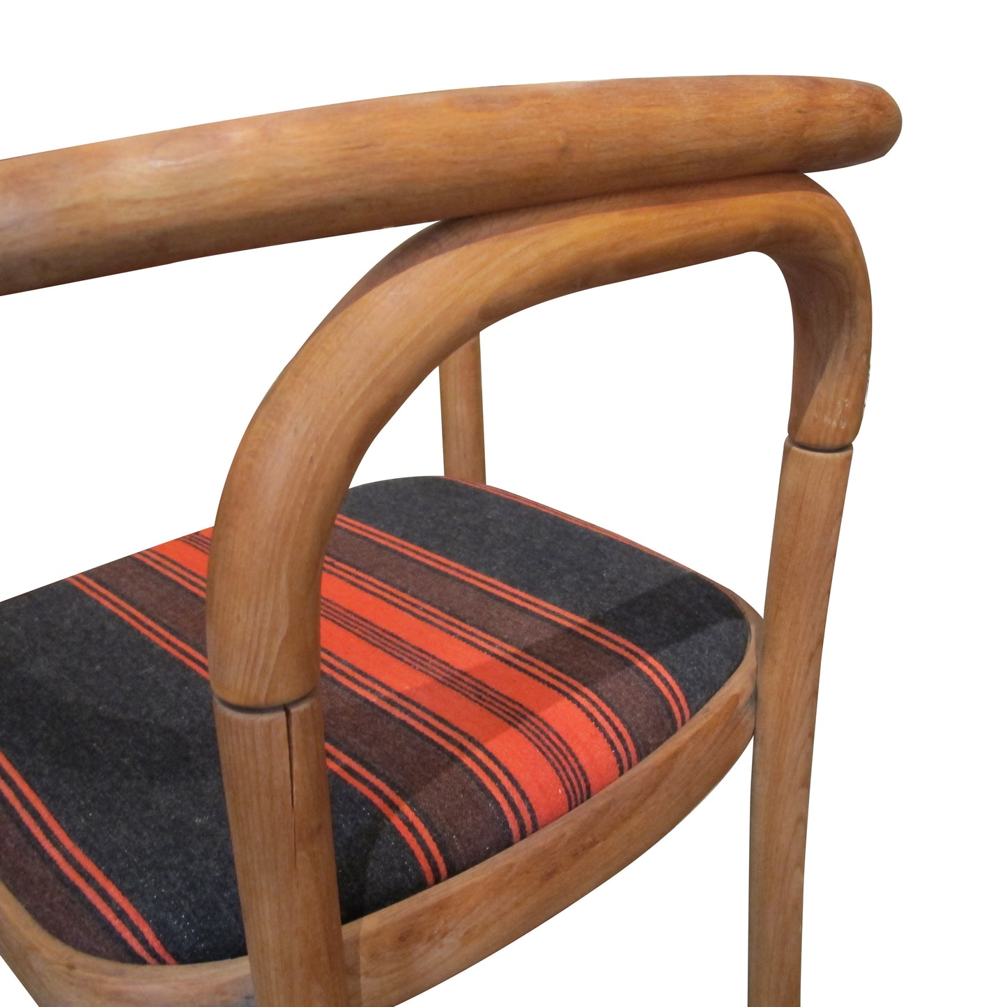 Vintage 1960s Occasional Chairs with Bentwood Frames and Striped Seats