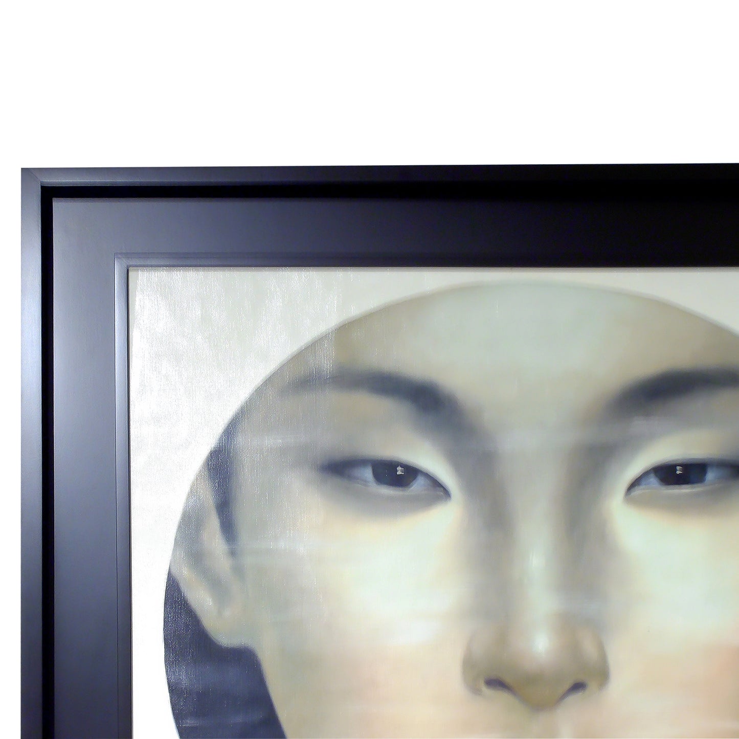 Mid-Century Oil on Canvas Portrait of an Oriental Girl, English