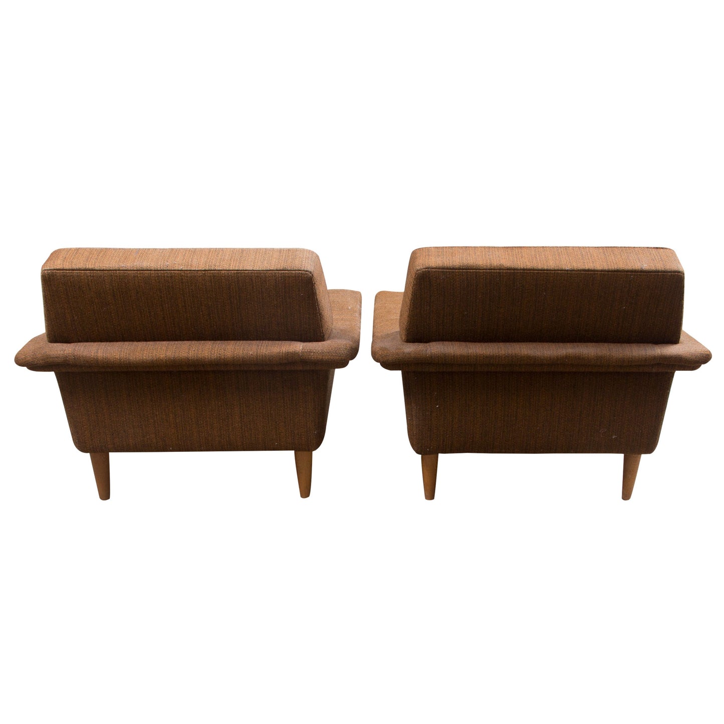 1950s Danish Pair Of Armchairs of structural design