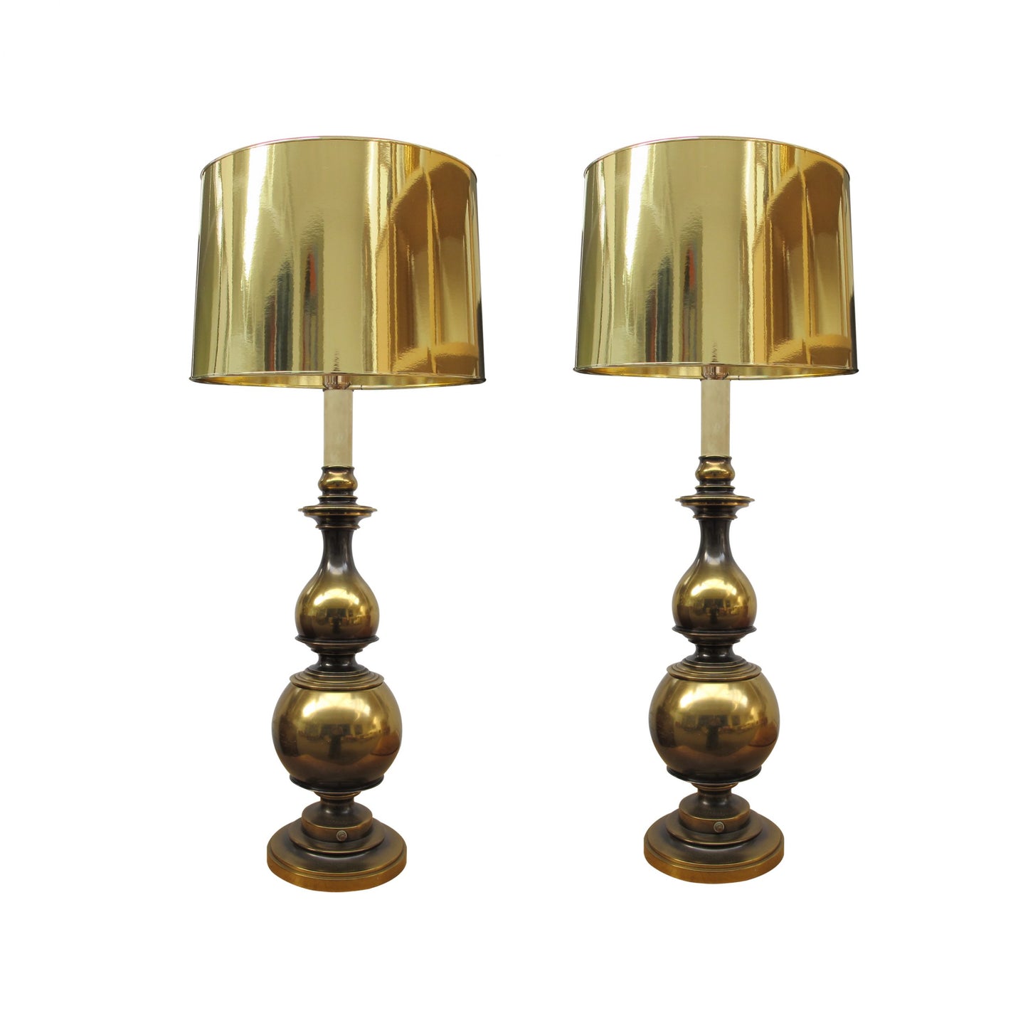 Pair of Brass Lamps