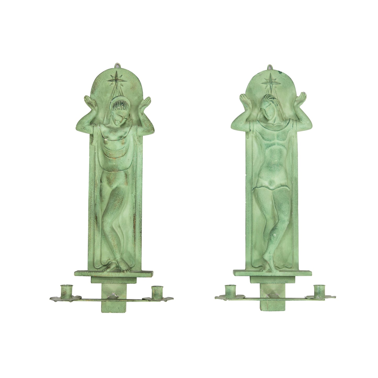 Pair of art deco wall sconces, Swedish