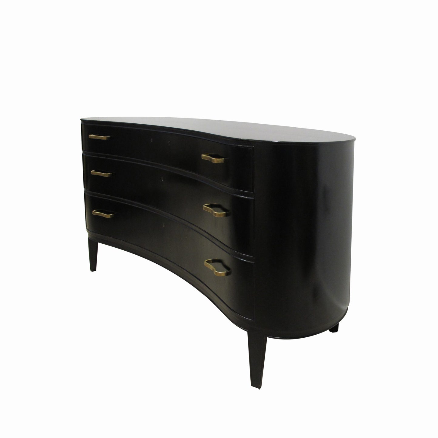 Mid century Ebonised chest of drawers