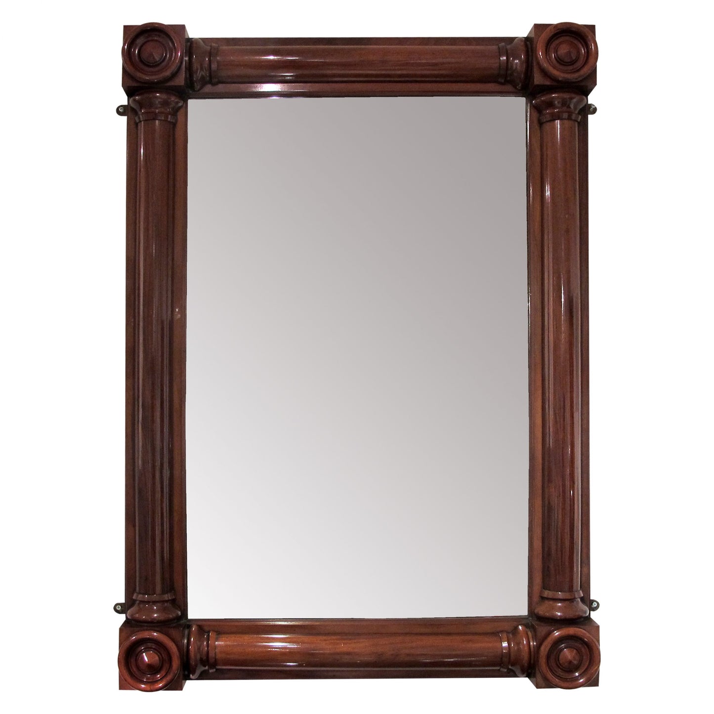 English, William IV Large Rectangular Mahogany Period Mirror