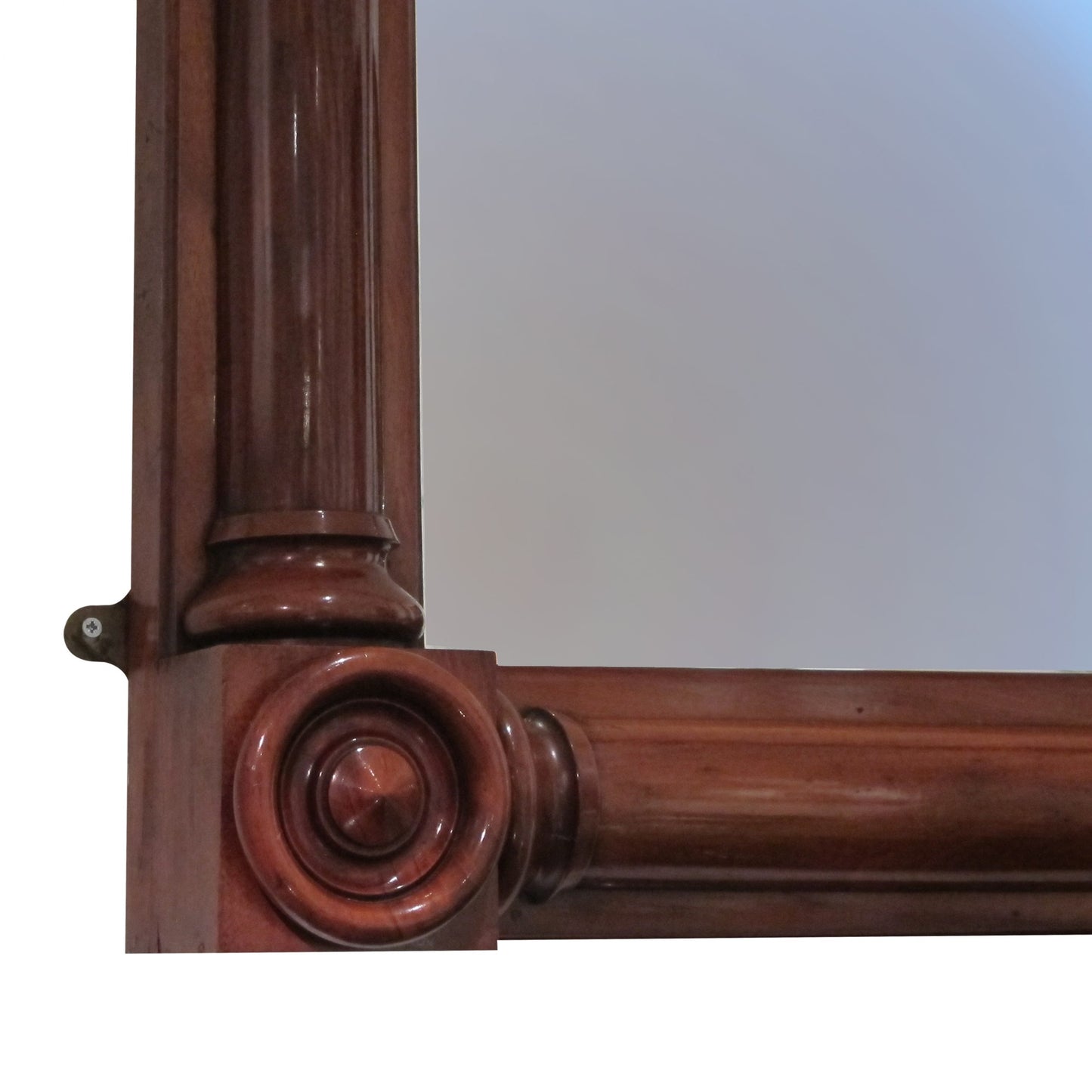 English, William IV Large Rectangular Mahogany Period Mirror