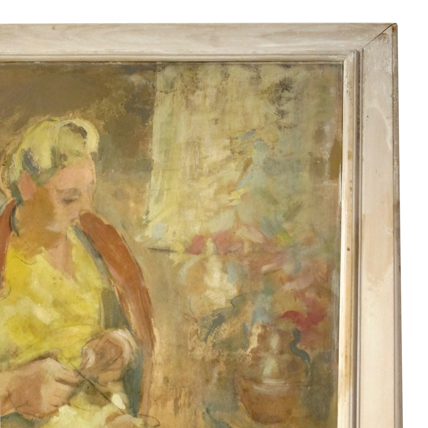 Early 20th Century Oil Painting of a Woman, Continental