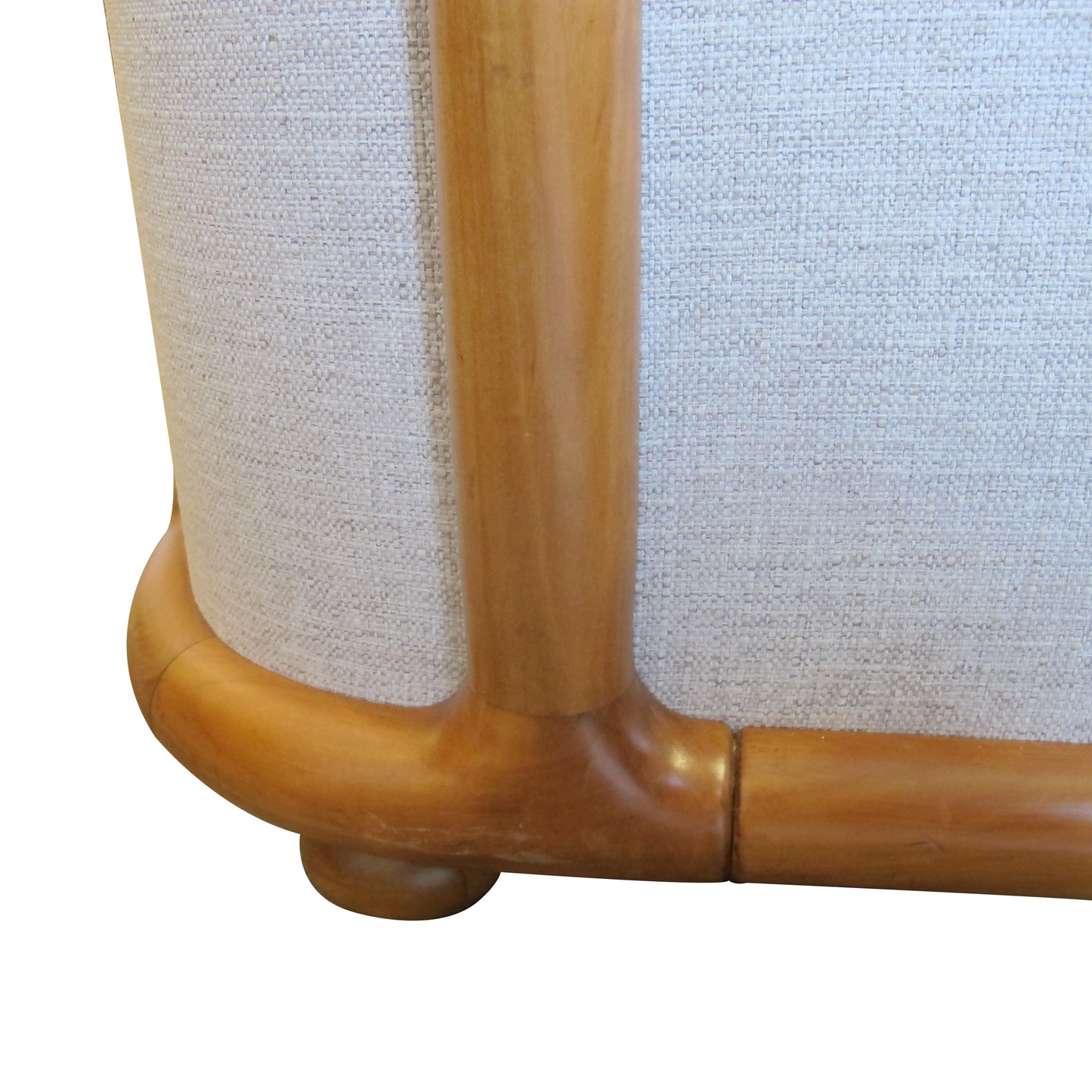 1960s Large Pair of Armchairs with Curved Teak Frame, German