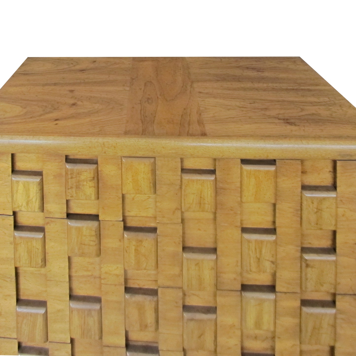 Brutalist 1960s Walnut Tallboy - Chest of Drawers