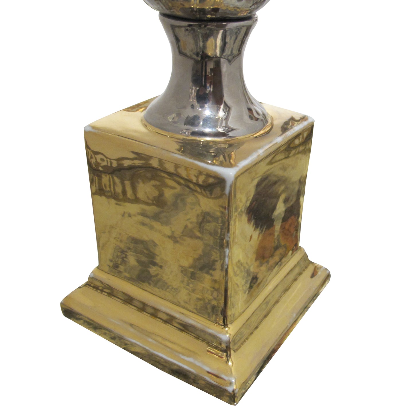 Pair of French 1970s Glazed Ceramic Table Lamps in the Style of Maison Charles