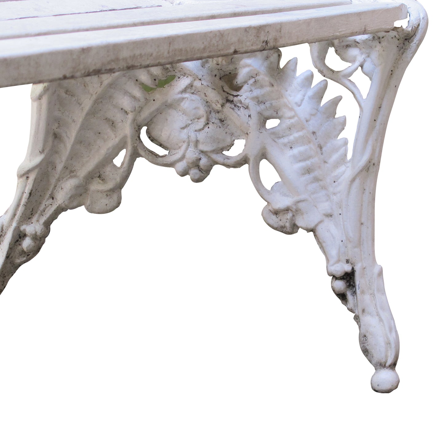 Swedish Mid-Century White Painted Garden Bench
