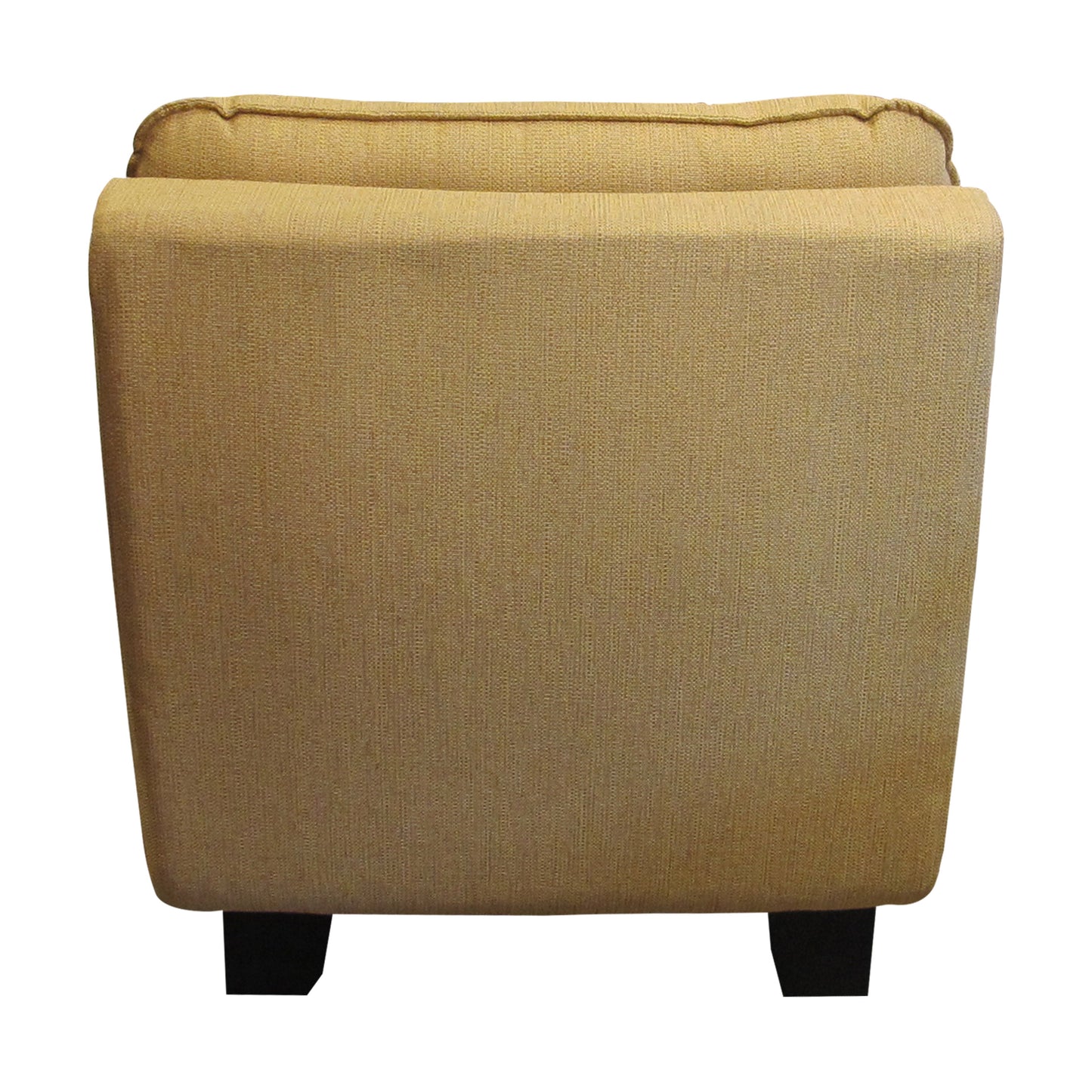 Pair of Vintage French Armchairs in Yellow Upholstery