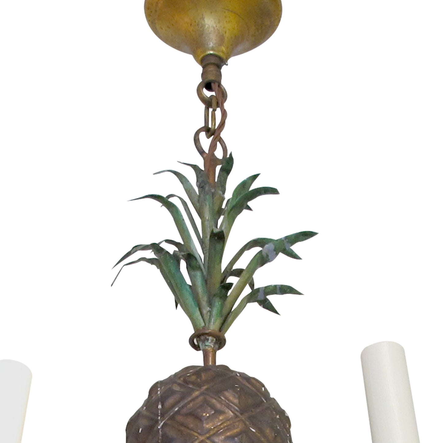 Mid-Century French Handcrafted Organic Pineapple Shaped Chandelier