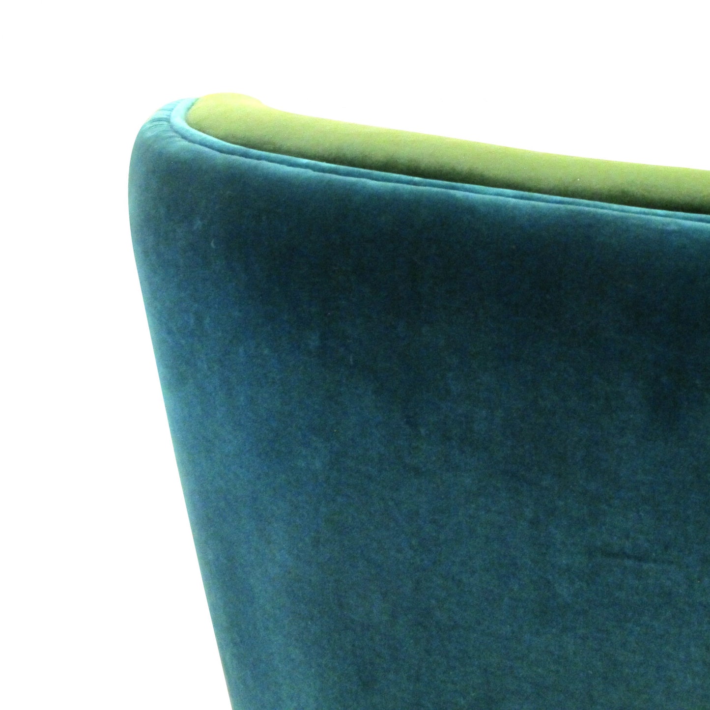 Custom Made Pair Of Armchairs Upholstered In Two Tones Fabric