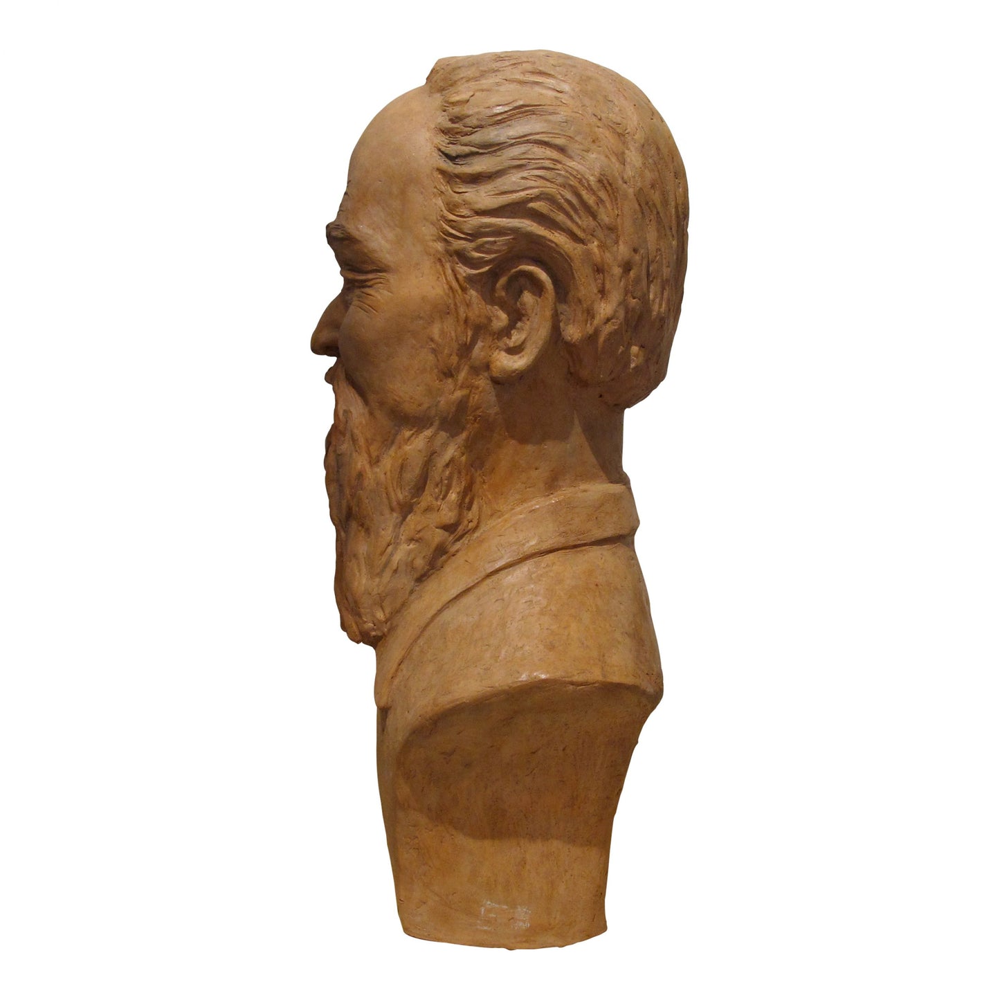 1950s French Terracotta Bust Sculpture Of A Chinese Man