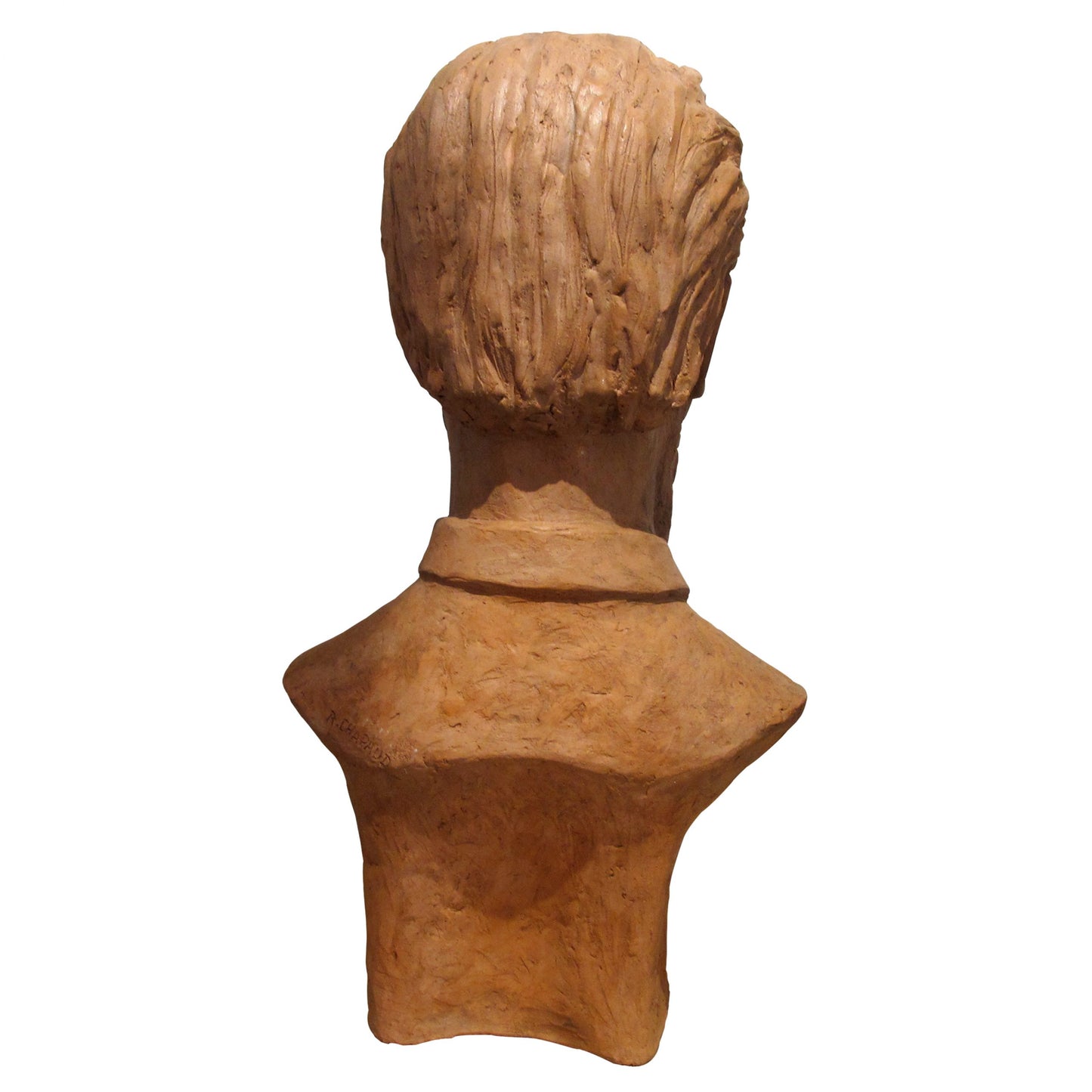 1950s French Terracotta Bust Sculpture Of A Chinese Man