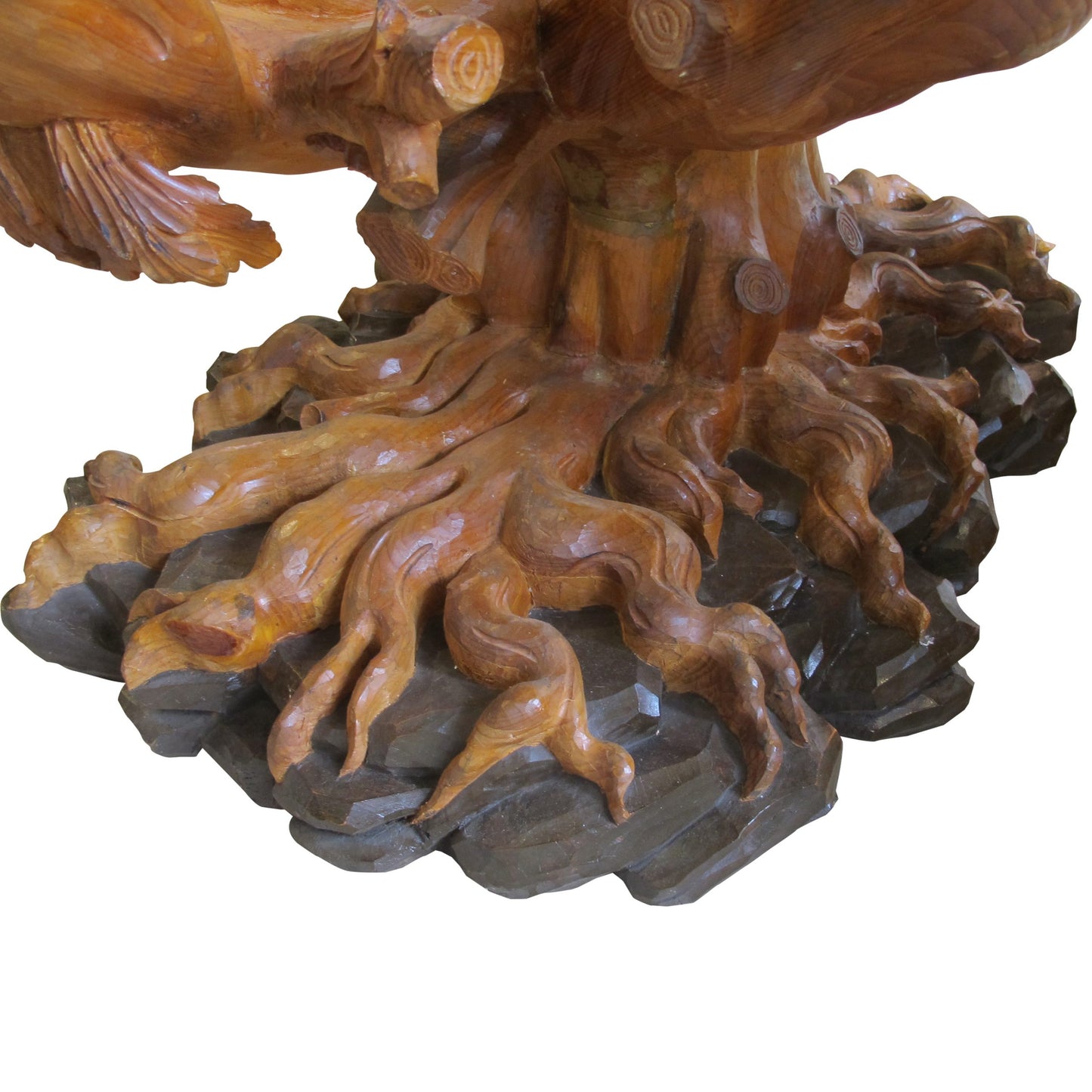 1960s Italian Hand-Carved Tree Shaped Large Dining/Centre Table Base by Bartolozzi e Maioli