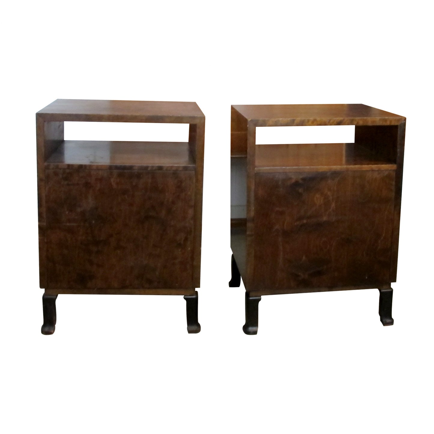 1930s/40s SWEDISH PAIR OF NIGHTSTANDS DESIGNED AXEL LARSSON