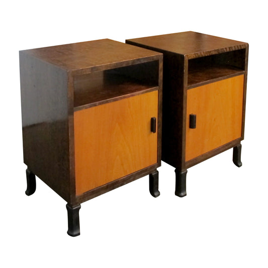 1930s/40s SWEDISH PAIR OF NIGHTSTANDS DESIGNED AXEL LARSSON