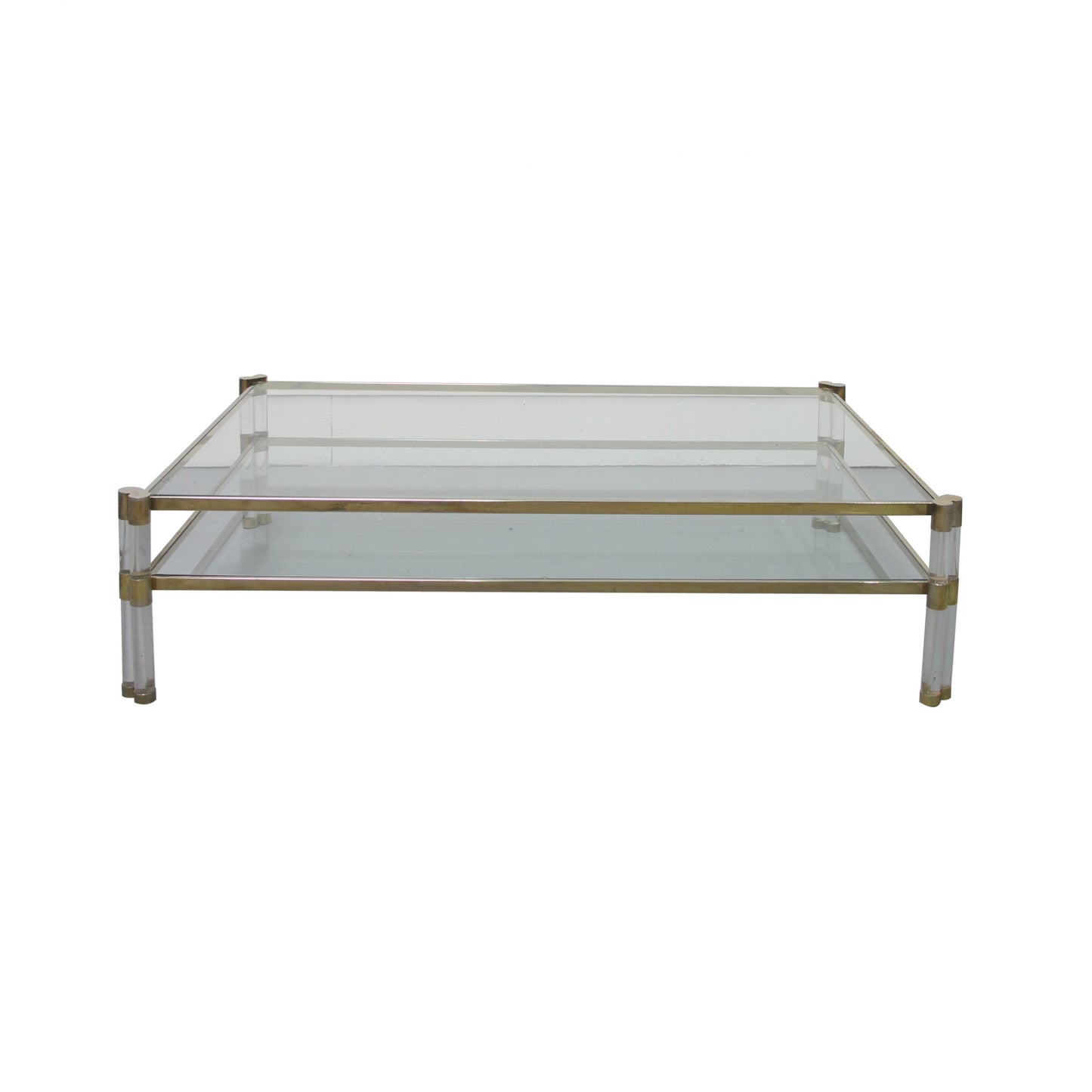 Perspex and Glass Coffee Table