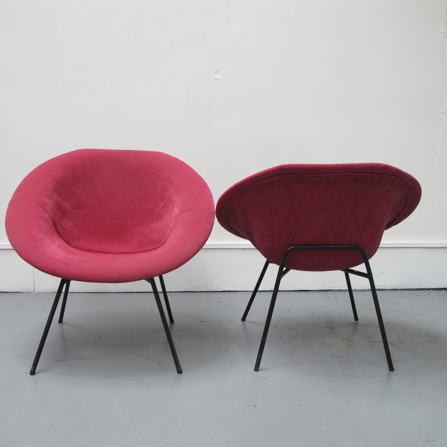 Red Retro Armchairs