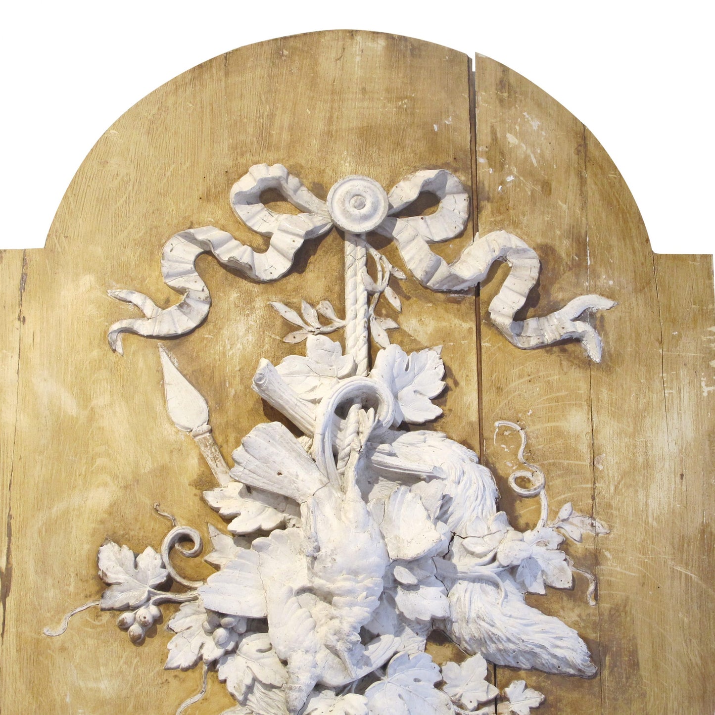 19th Century French Large Pair of Nature Morte Stucco Relief Panels