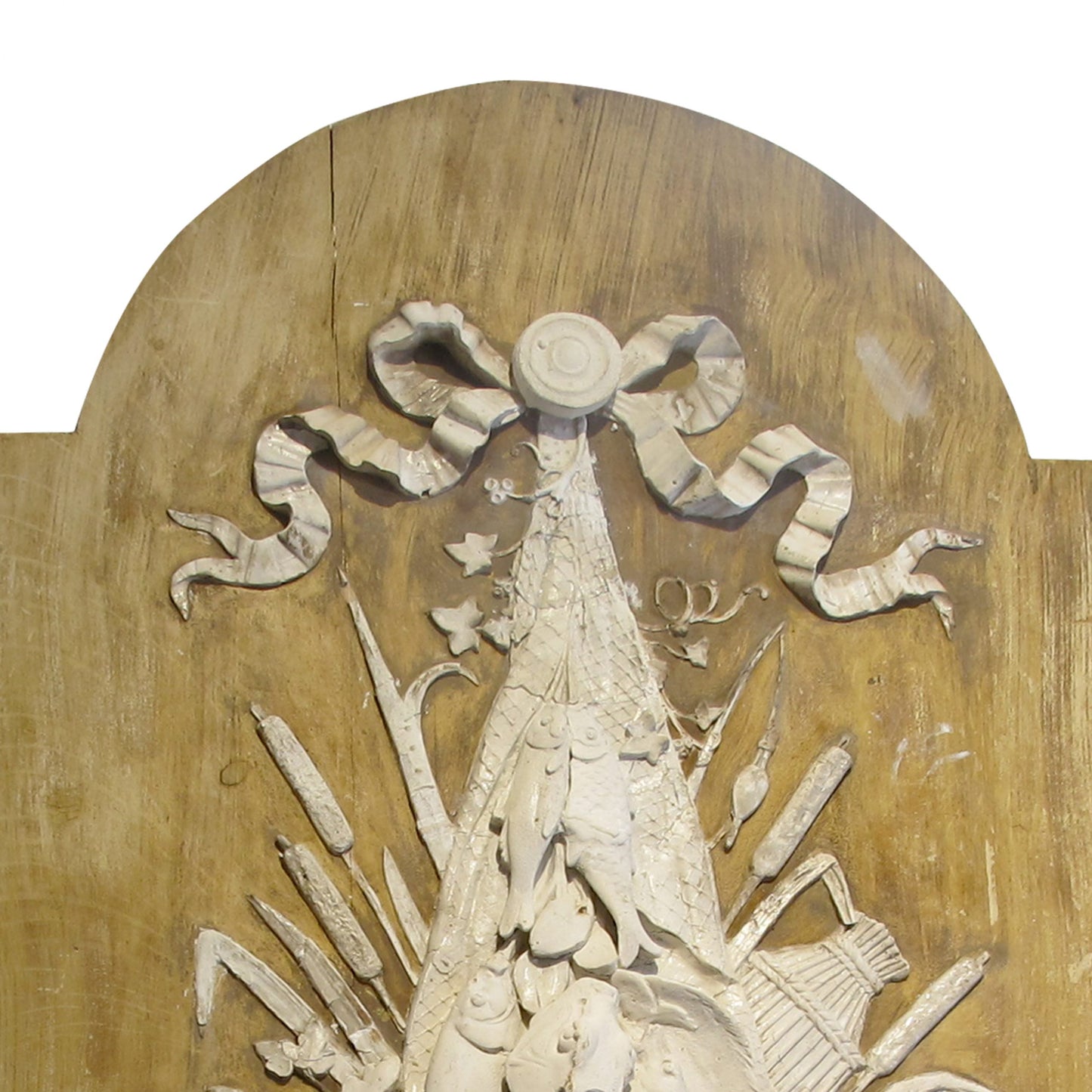 19th Century French Large Pair of Nature Morte Stucco Relief Panels