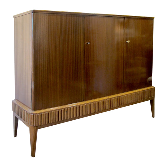 1940s Tall Swedish Sideboard/Cabinet by Blomstermåla Möbelfabrik