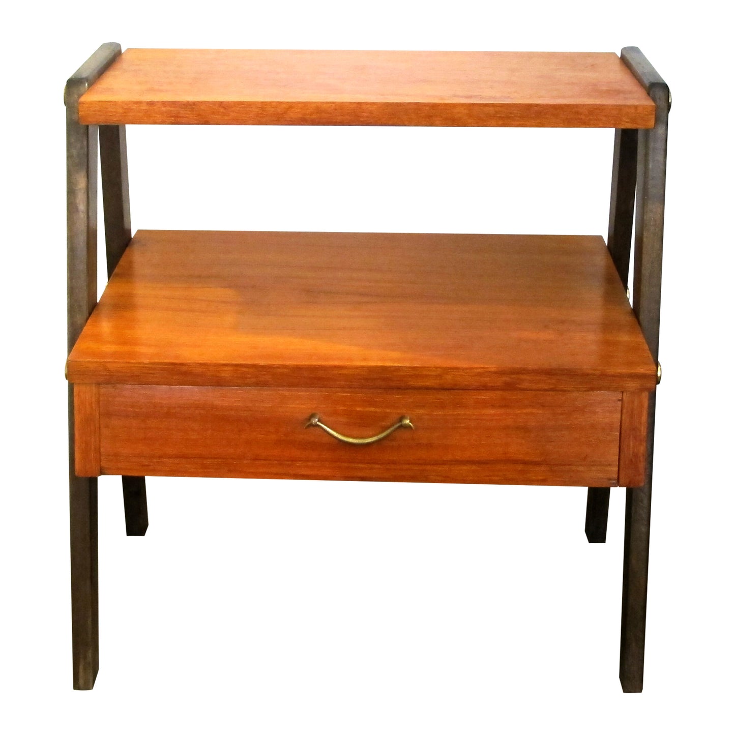 Mid-Century Modern Set of Two Scandinavian Teak Bedside Tables