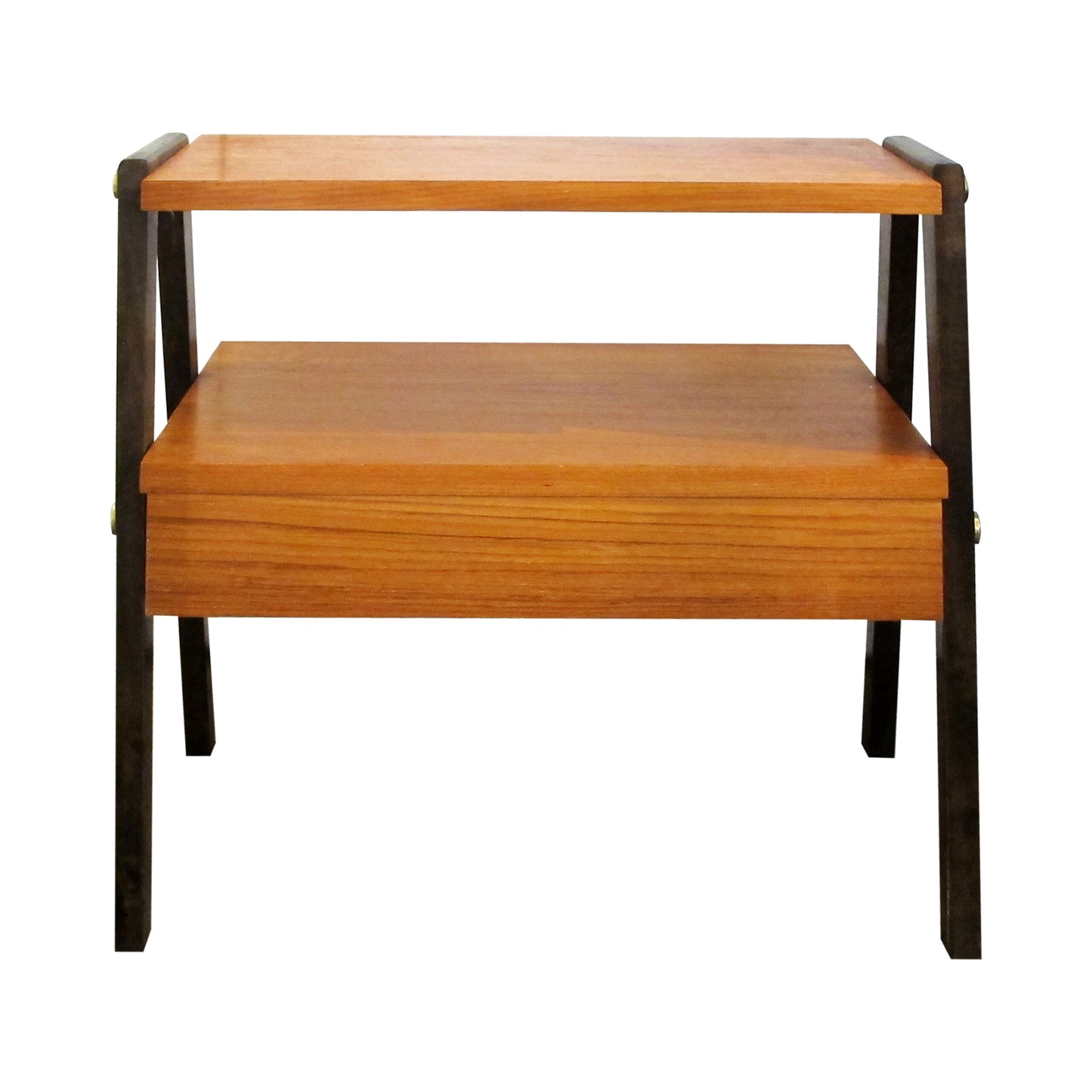 Mid-Century Modern Set of Two Scandinavian Teak Bedside Tables