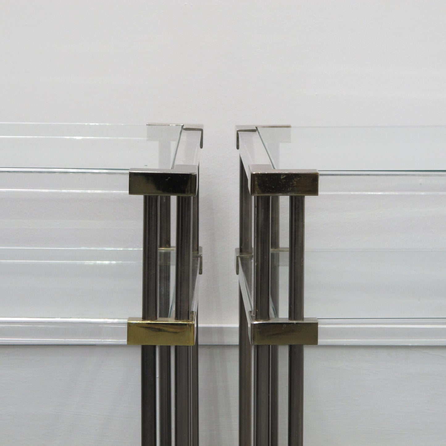 Vintage Perspex Side Tables