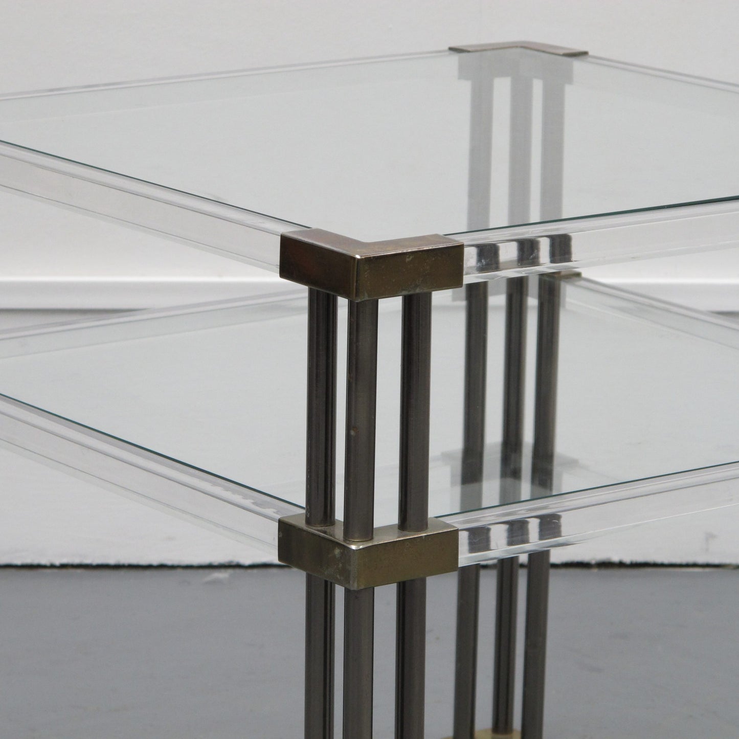 Vintage Perspex Side Tables