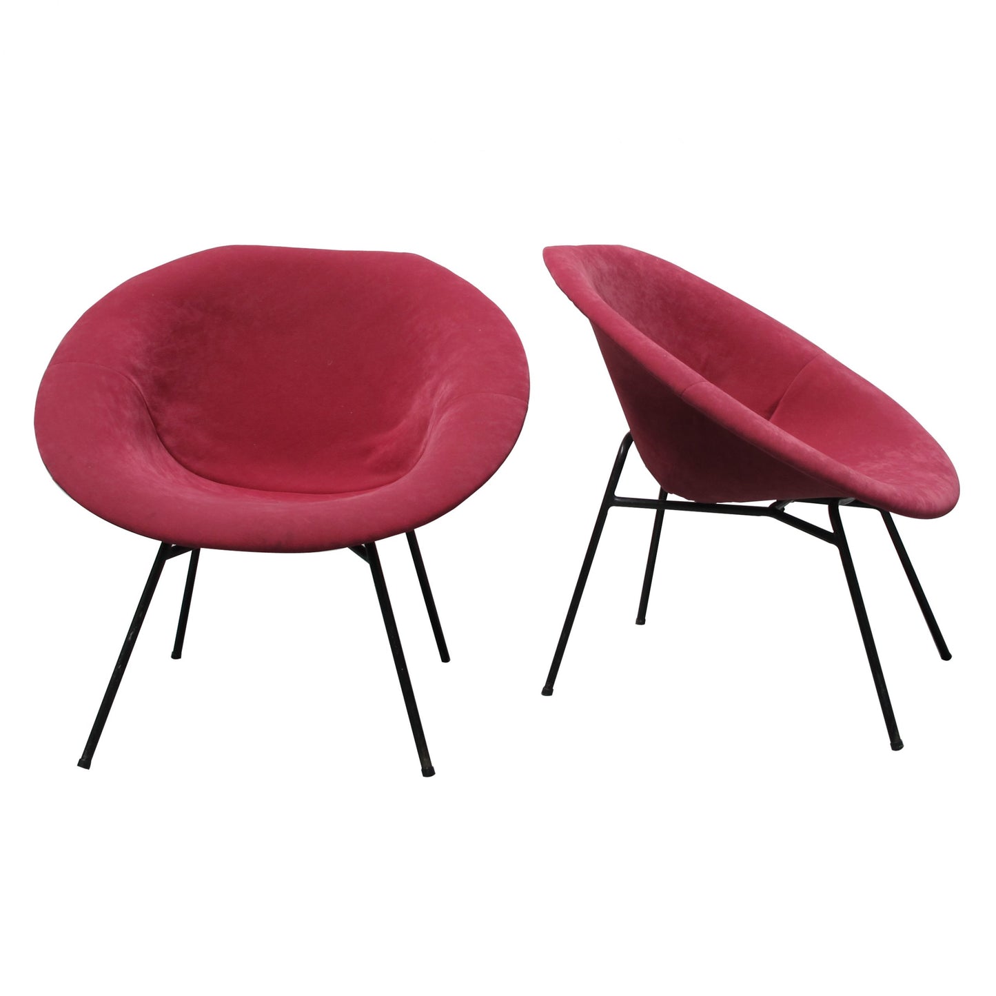 Red Retro Armchairs