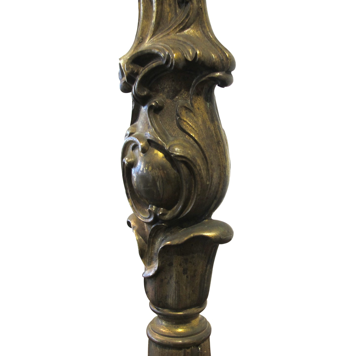 Early 1900s Pair of Art Nouveau Bronze Table Lamps, French