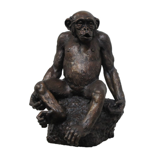 Bronze Chimpanzee Sculpture