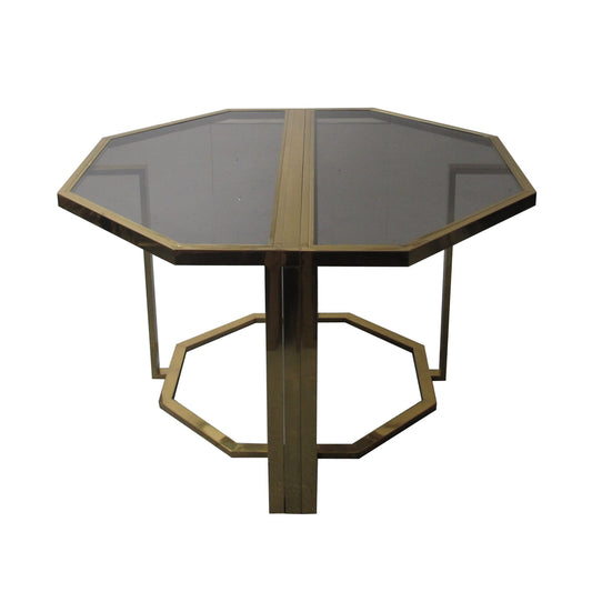 Vintage Brass Dining Table