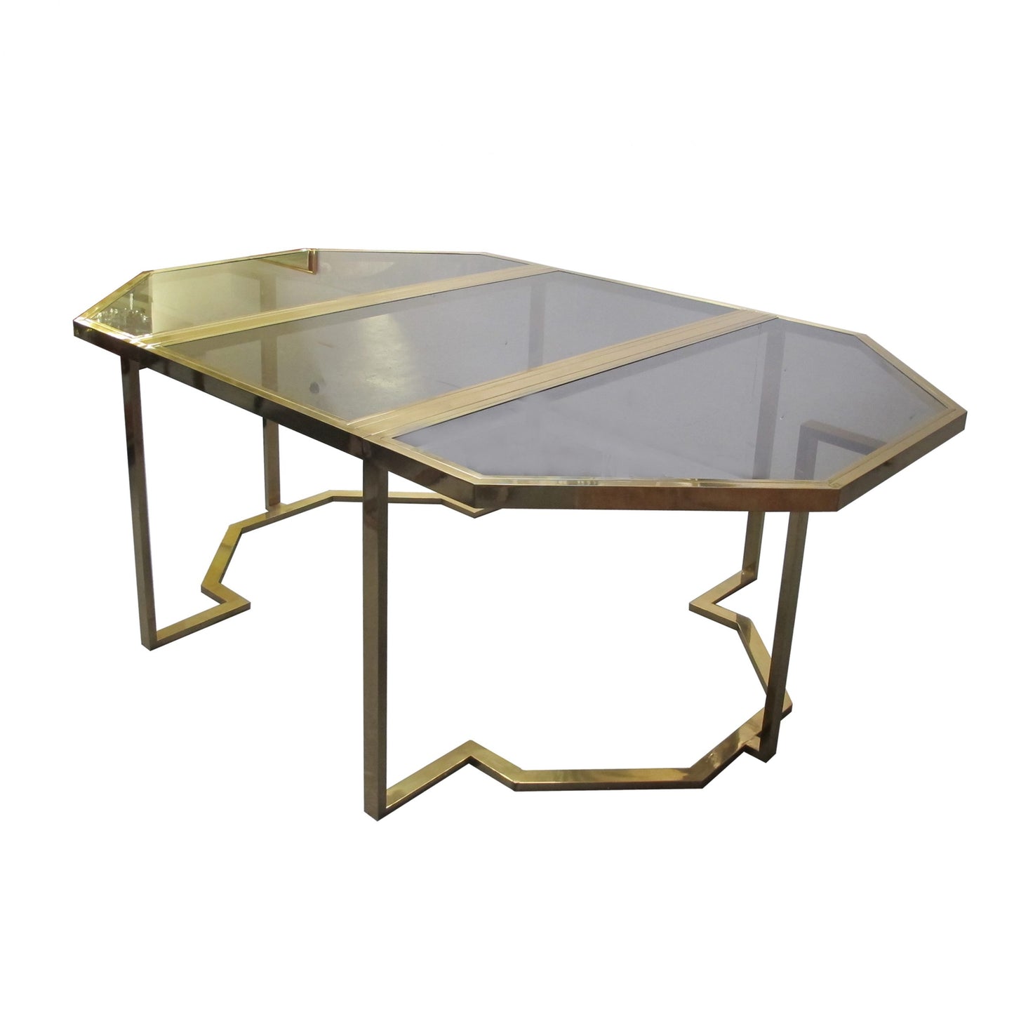 Vintage Brass Dining Table